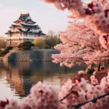 彦根城桜見頃